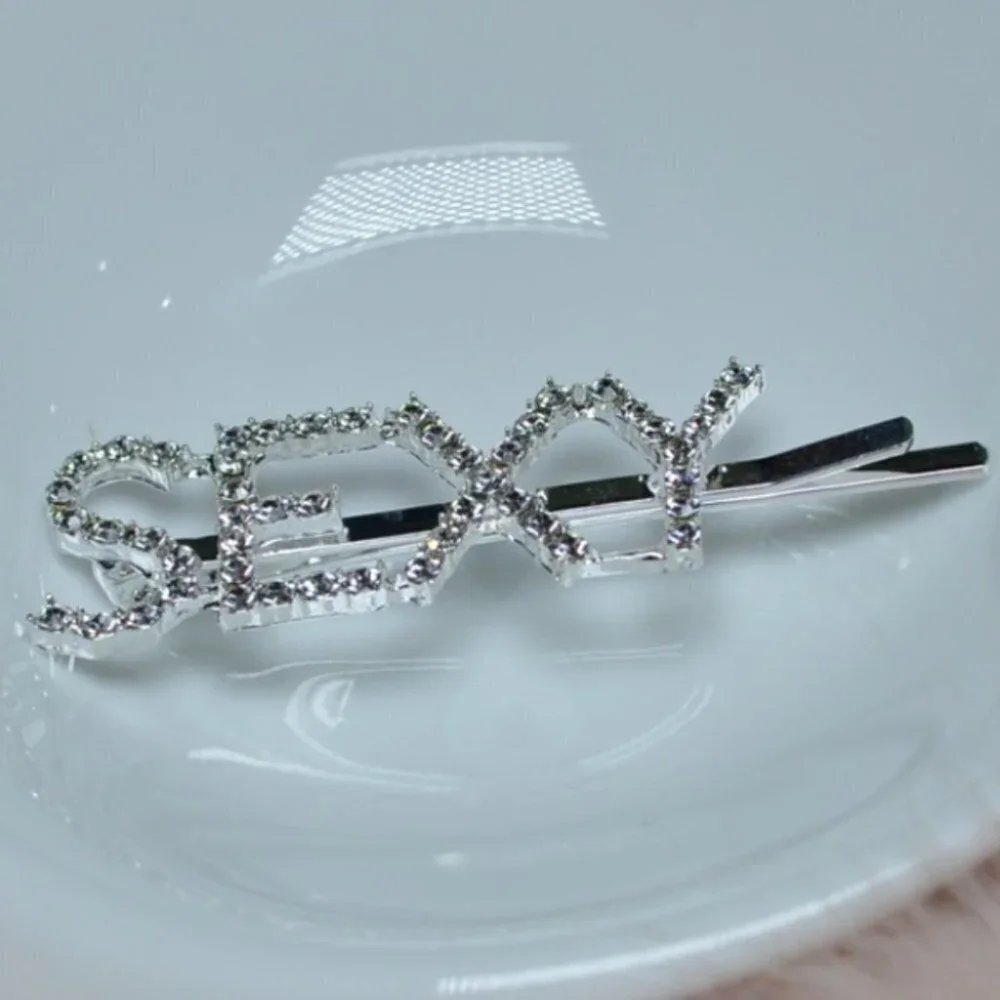 N/A rhinestone hair